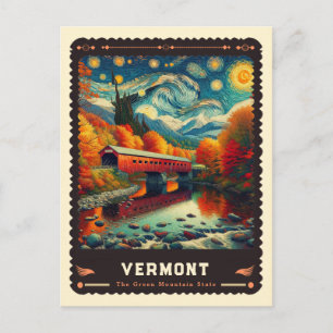 Cartão Postal Vermont Vincent Van Gogh inspirado