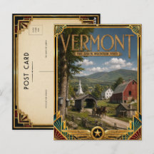 Vermont Vintage Art Deco Idade Dourada