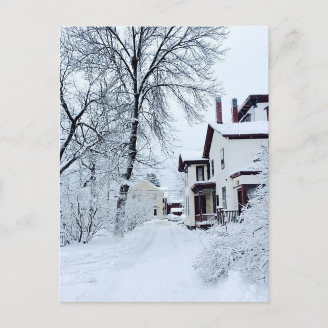 Cartão Postal Vermont White Winter (Frente)