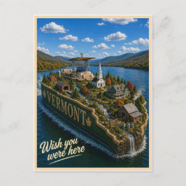 Cartão Postal Vermont | Wish You Were Here | Série de Estados