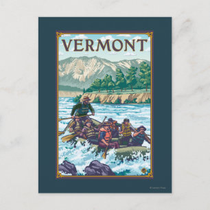 Cartão Postal VermontRiver Rafting Cena