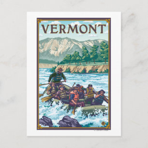 Cartão Postal VermontRiver Rafting Cena