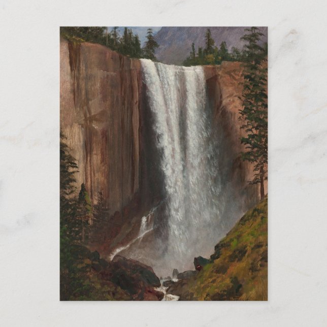 Cartão Postal Vernal Fall por Albert Bierstadt (Frente)