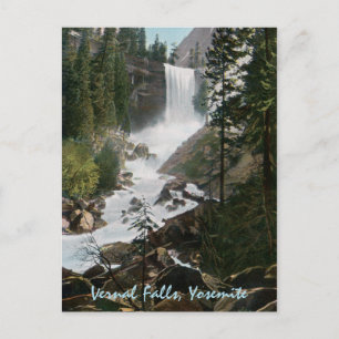 Cartão postal Vernal Falls Vintage Yosemite