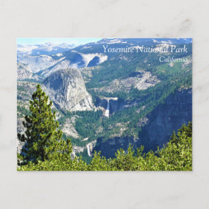 Cartão Postal Vernal & Nevada Falls do Glacier Point, CA Postc