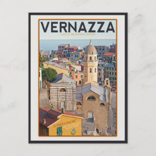 Cartão Postal Vernazza (branco)