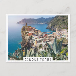 Cartão Postal Vernazza cidade nos Cinque Terre