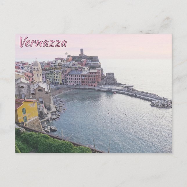 Cartão Postal Vernazza, Cinque Terre.Postcard (Frente)