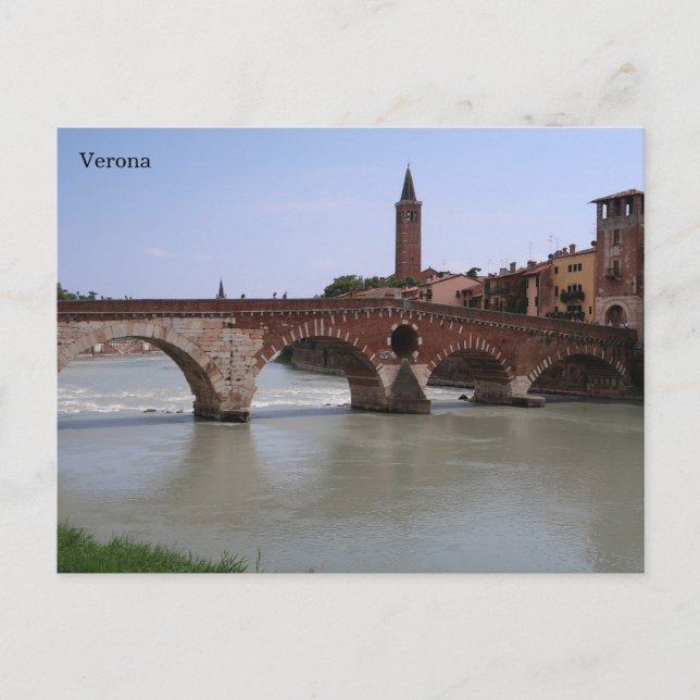 Cartão Postal Verona Itália (Frente)