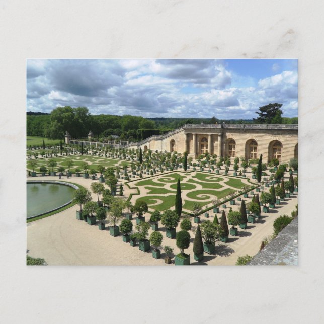 Cartão Postal Versailles Orangerie France Gardens PostCard (Frente)
