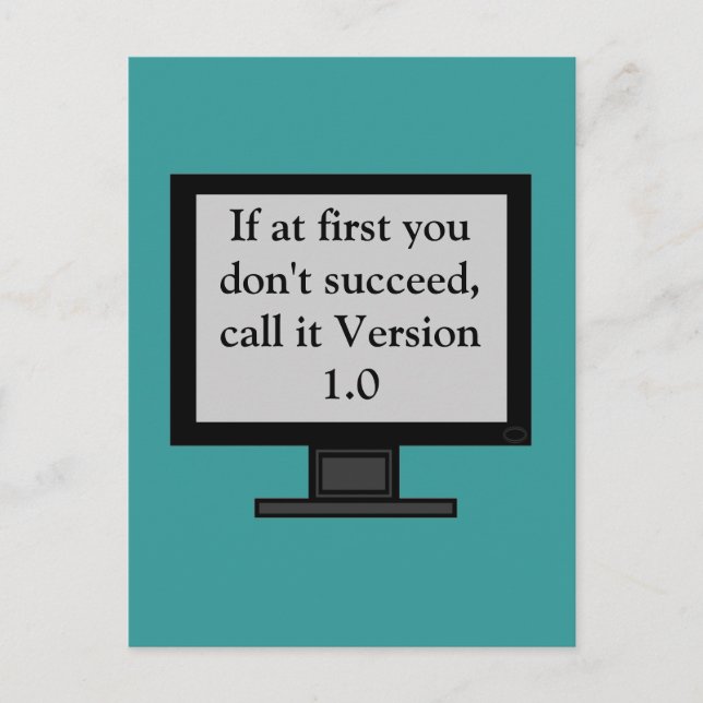 Cartão Postal Version 1.0 Postcard (Frente)