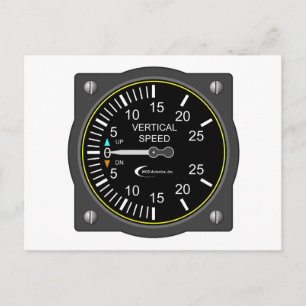 Cartão Postal Vertical Speed Indicator