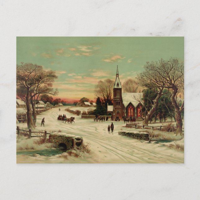 Cartão Postal Véspera de Natal no país (Frente)