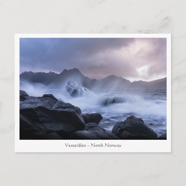 Cartão Postal Vesteralen Noruega (Frente)