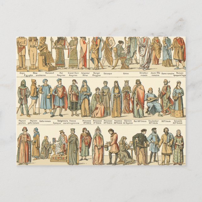 Cartão Postal Vestido Civil Histórico (Frente)