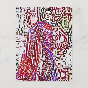 CARTÃO POSTAL VESTIDO DE CASAMENTO DE OYA