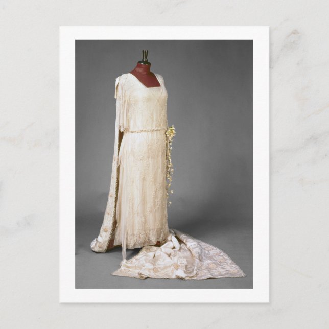 Cartão Postal Vestido de casamento vestido por Mary, princesa (Frente)