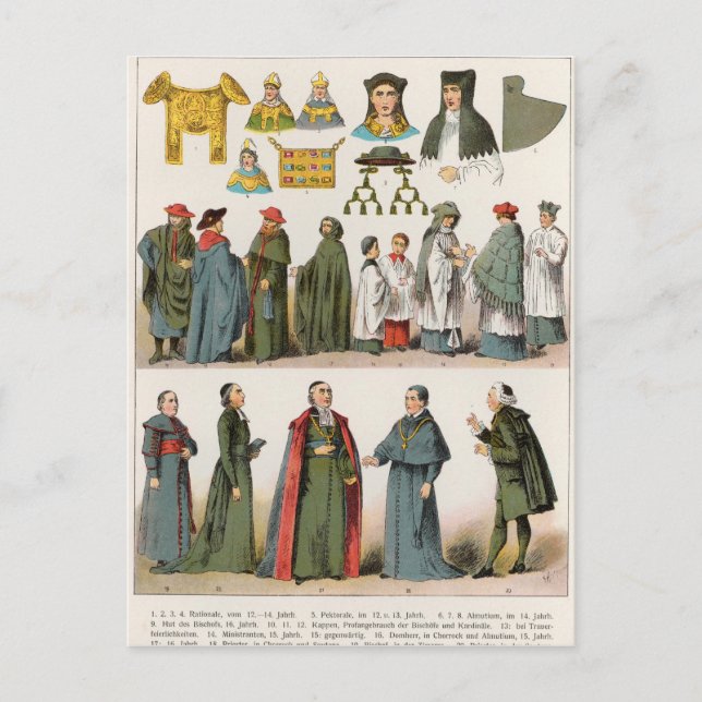 Cartão Postal Vestido eclesiástico (Frente)