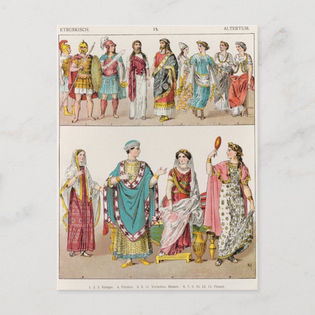 Cartão Postal Vestido Etruscan (Frente)