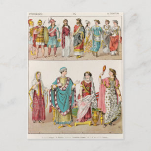 Cartão Postal Vestido Etruscan