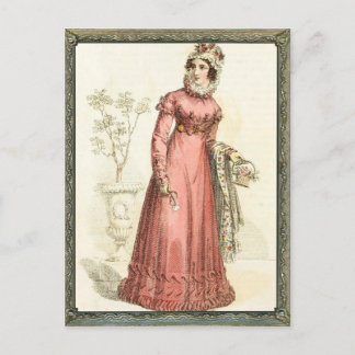 Cartão Postal Vestido Rosa Regente