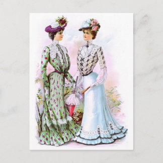 Cartão Postal Vestidos de 1901