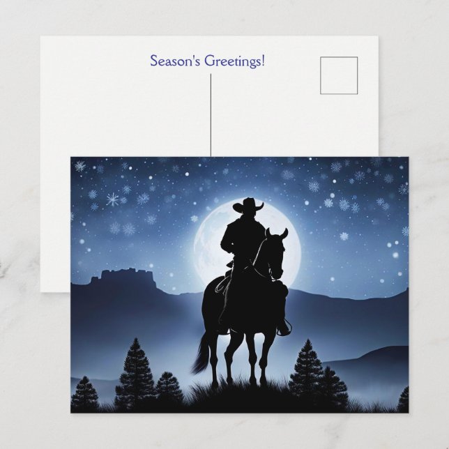 Cartão Postal Vestidos de Natal Feriados Saudações (Frente/Verso)