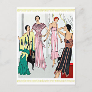 Cartão Postal Vestidos de noite (1931)