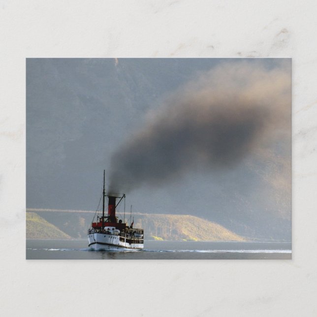 Cartão Postal Vestígio TSS Earnslaw 1912 (Frente)