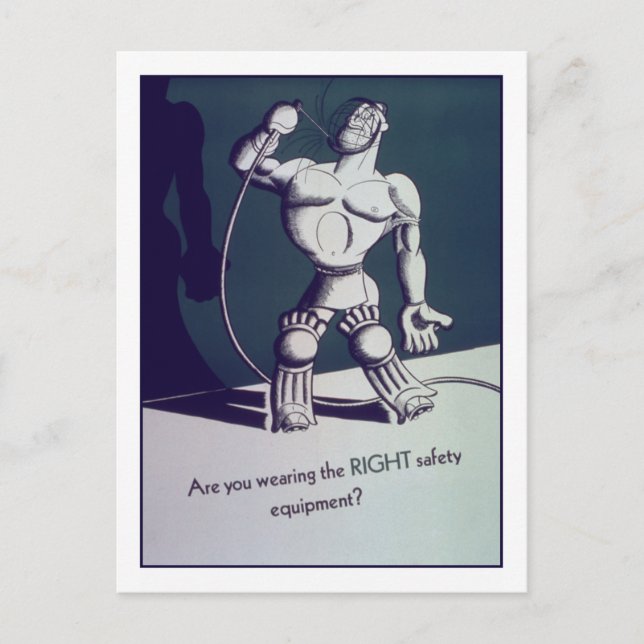 Cartão Postal Vestindo a proteção certa? (Frente)