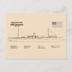 Cartão Postal Vesúvio USS - Planos de Impressão de Plano de Entr