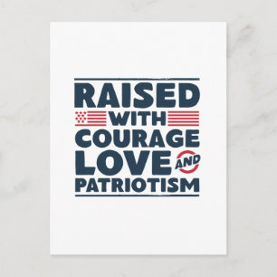 Cartão Postal Veteran Child - Raised With Courage