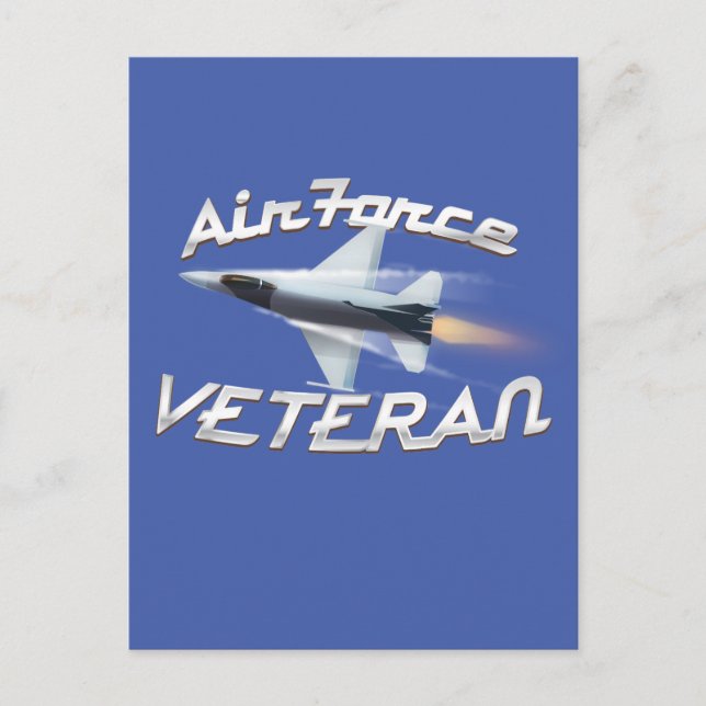 Cartão Postal Veterano da Força Aérea (Frente)
