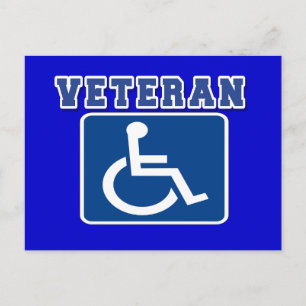 Cartão Postal Veterano deficiente deficiente