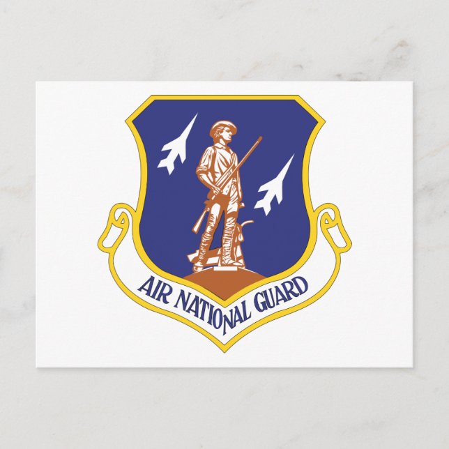 Cartão Postal Veterano Militar da Guarda Nacional da Air (Frente)