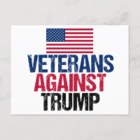 Veteranos Contra Bandeira Trump Americana