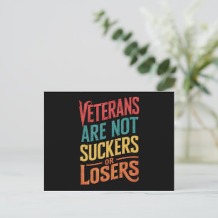 Cartão Postal Veteranos Não São Suckers Ou Perdedores Votam De I