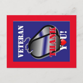 Cartão Postal Veteranos Obrigado Cartão-Postal