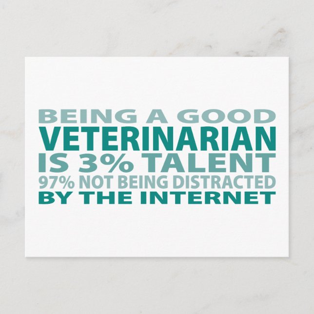 Cartão Postal Veterinário 3% Talento (Frente)