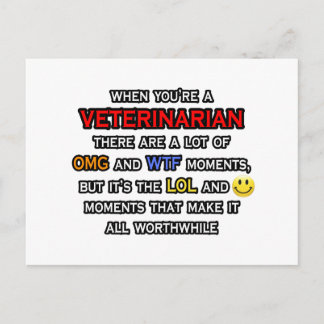 Cartão Postal Veterinário Engraçado... OMG WTF LOL