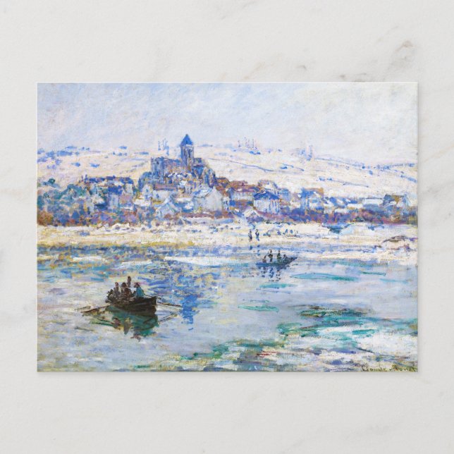 Cartão Postal Vetheuil em Winter Claude Monet (Frente)