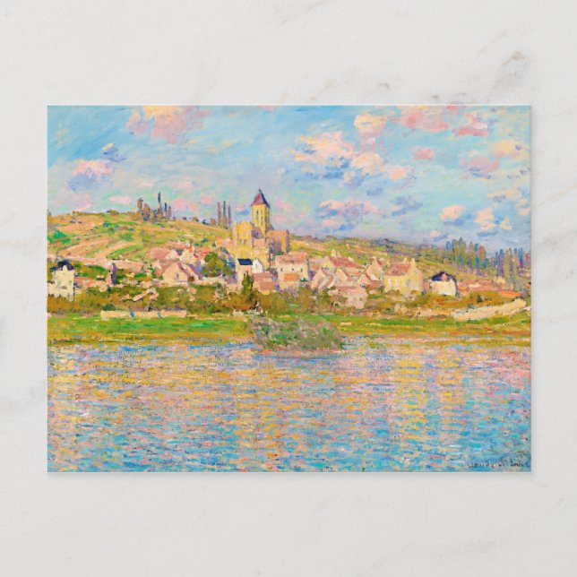 Cartão Postal Vétheuil por Claude Monet (1879) (Frente)