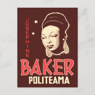 Cartão Postal Vetor Art Josephine Baker na Politeama