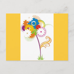 Cartão Postal vetor_flor