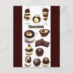 Cartão Postal Vetores de ações - Chocolate