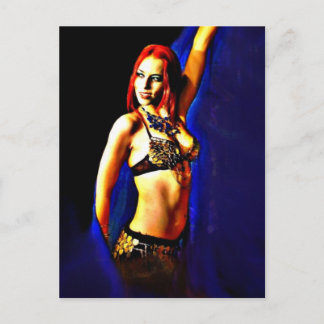 Cartão Postal Véu Azul