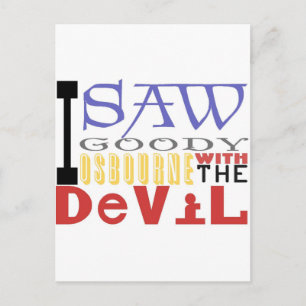 Cartão Postal Vi Goody Osbourne com o diabo