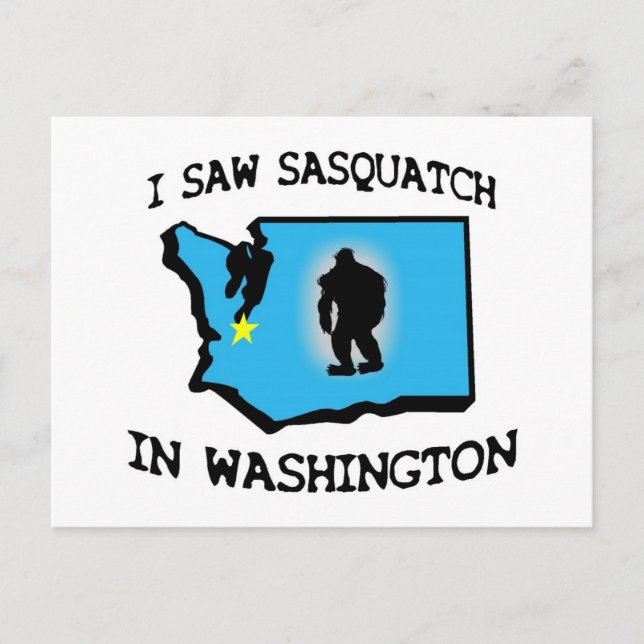 Cartão Postal Vi Sasquatch Em Washington (Frente)