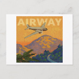 Cartão Postal Via aérea