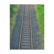 Via férrea do comboio na natureza, paisagem